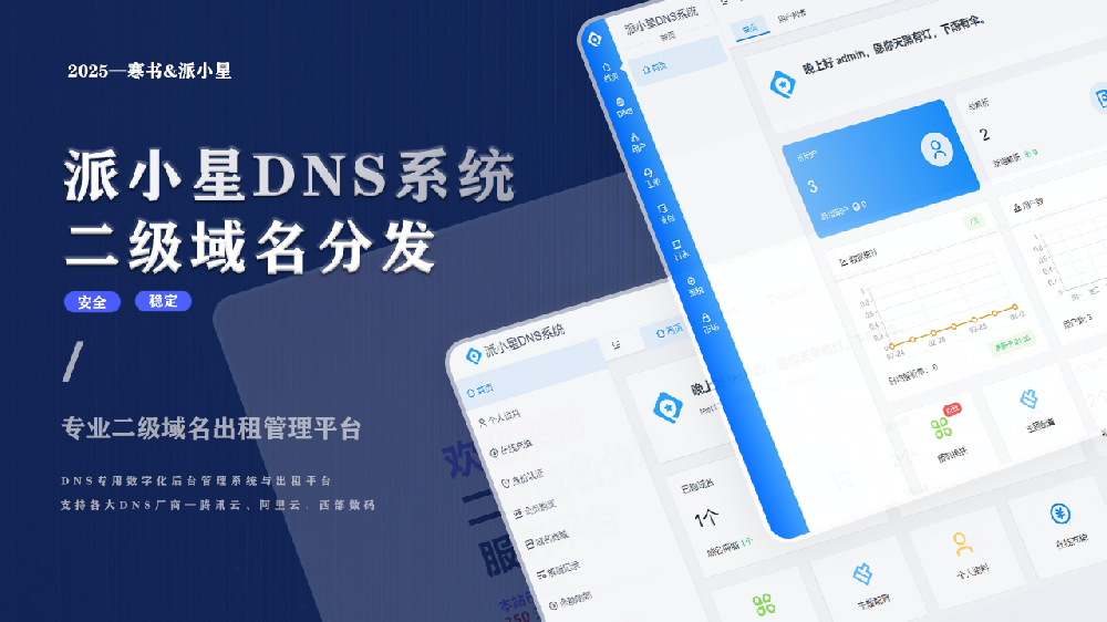 2025派小星DNS二级域名分发公测免费版 2025派小星DNS二级域名分发公测免费版